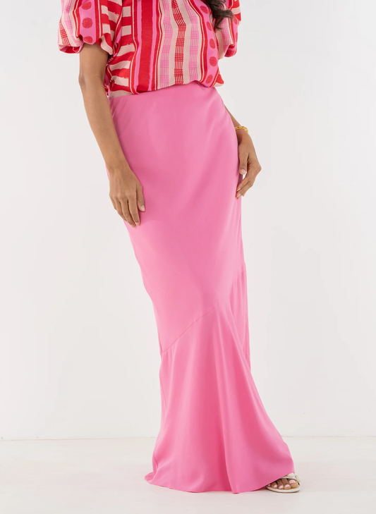 Emily McCarthy Bias Skirt Pink Carnation