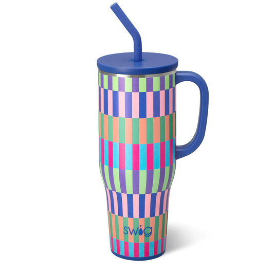 Swig Brite Stripe Mega Mug