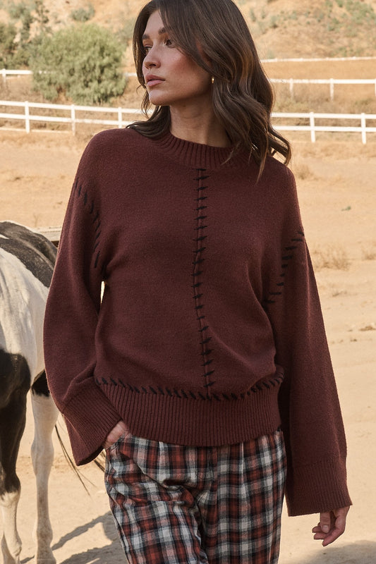 Brown Knit Sweater