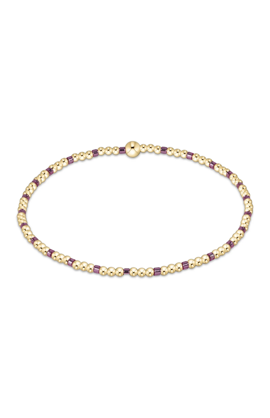 Hope Sincerity 2MM Bracelet - Pink Metallic