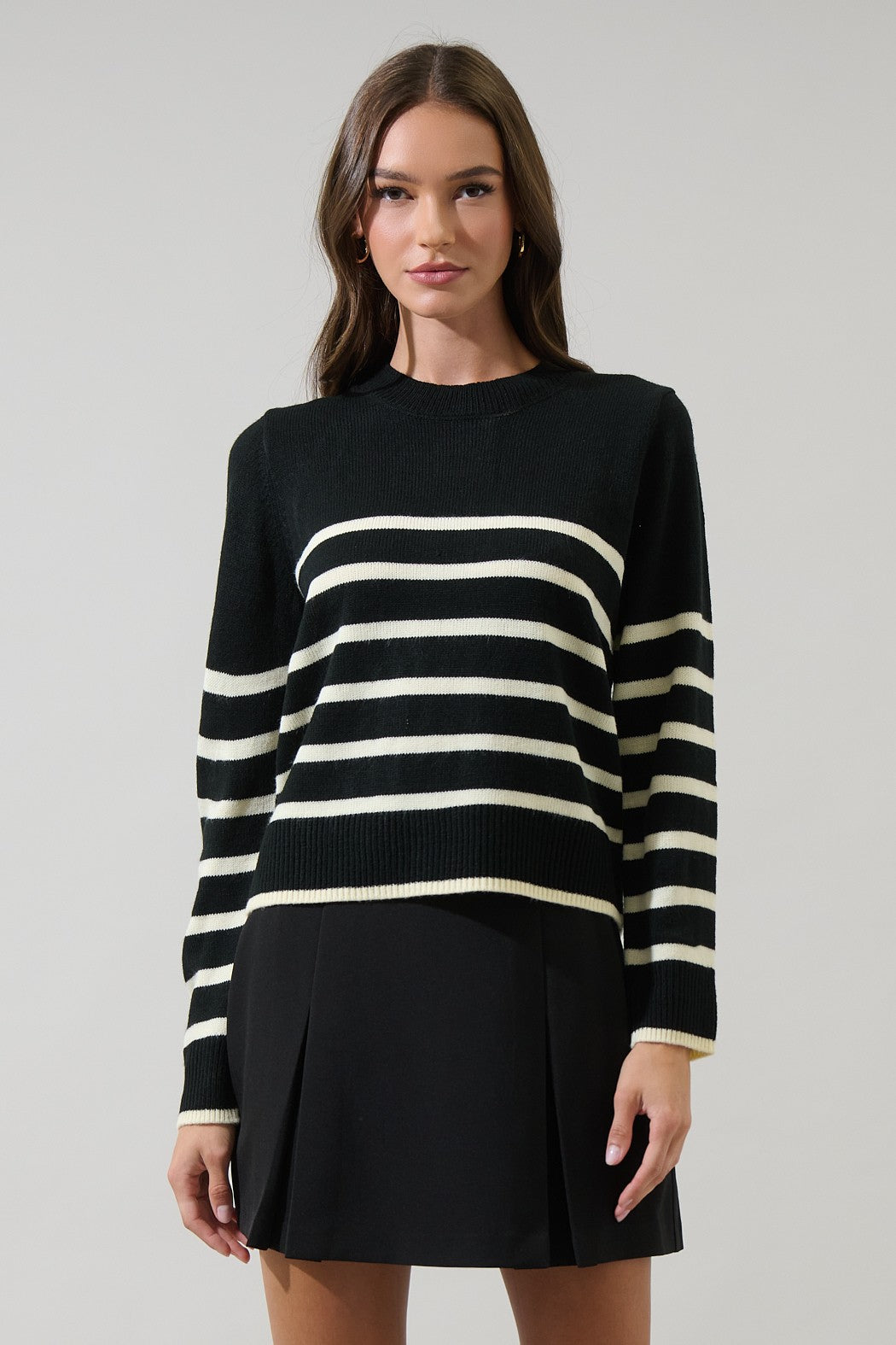 Black and White Stripe Sweater