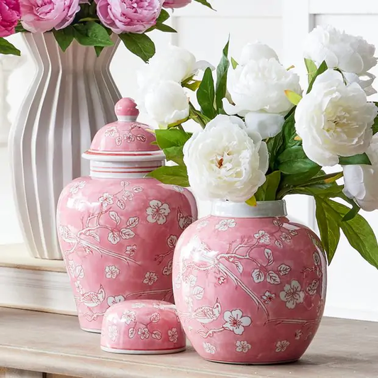 Pink Ginger Jar
