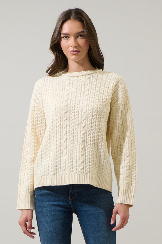 Pammie Knit Sweater Ivory