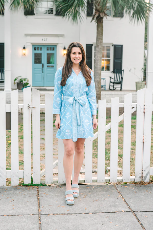 French Quarter Periwinkle Bloom Dress
