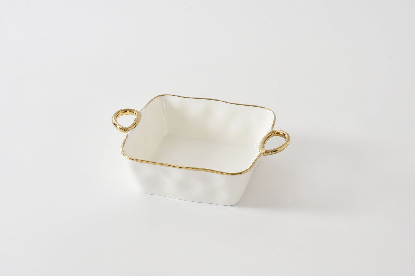 Square Baking Dish White Gold Pampa Bay CER2807WG