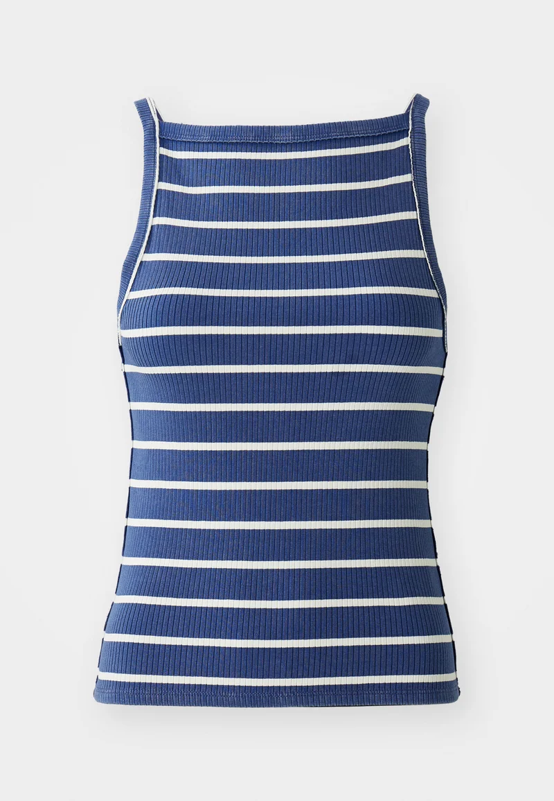 Free People Peru blue striped tank top