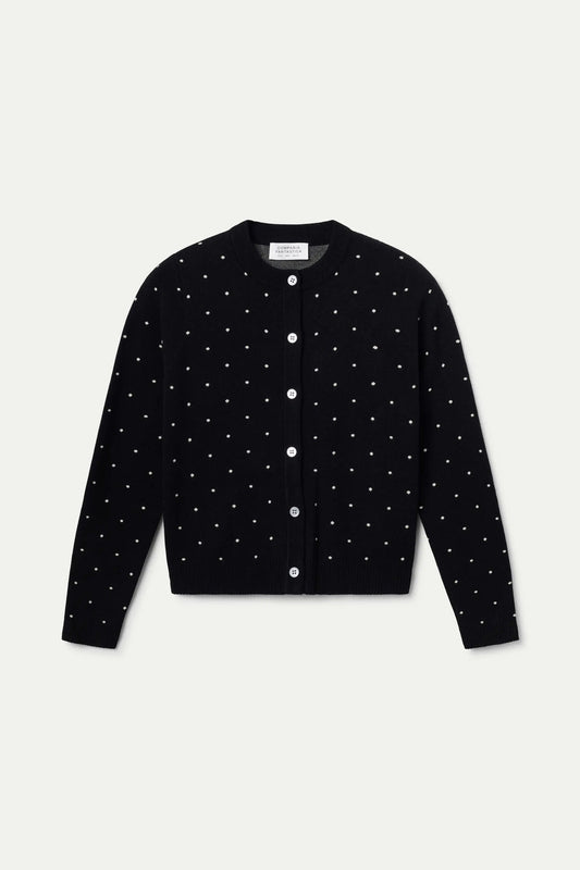 Black Poka Dot Cardigan