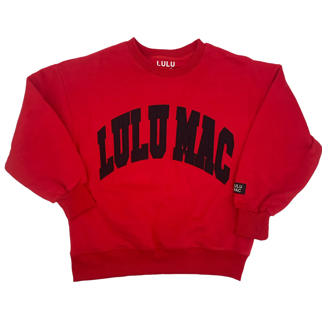 Lulu Mac Red & Black Sweatshirt
