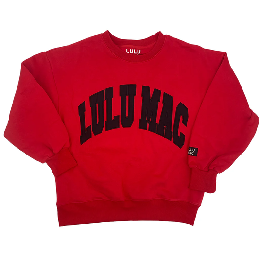 Lulu Mac Red & Black Sweatshirt