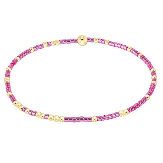 egirl hope unwritten bracelet - fuchsia pink metallic