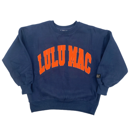 Lulu Mac Navy & Orange Sweatshirt