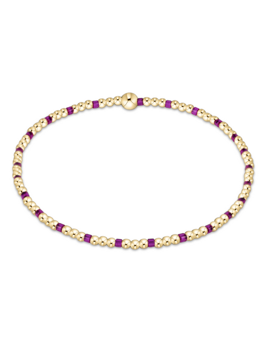 Hope Sincerity 2MM Bracelet - Fuchsia Egirl