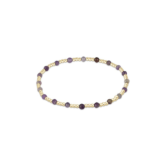 Gemstone Gold Bracelet Amethyst Egirl