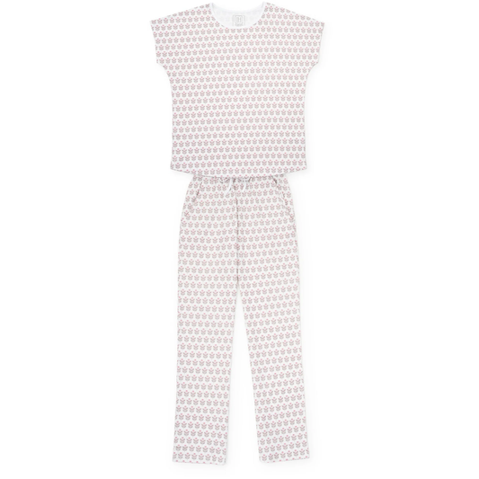 Lila Block Print Pajama Set