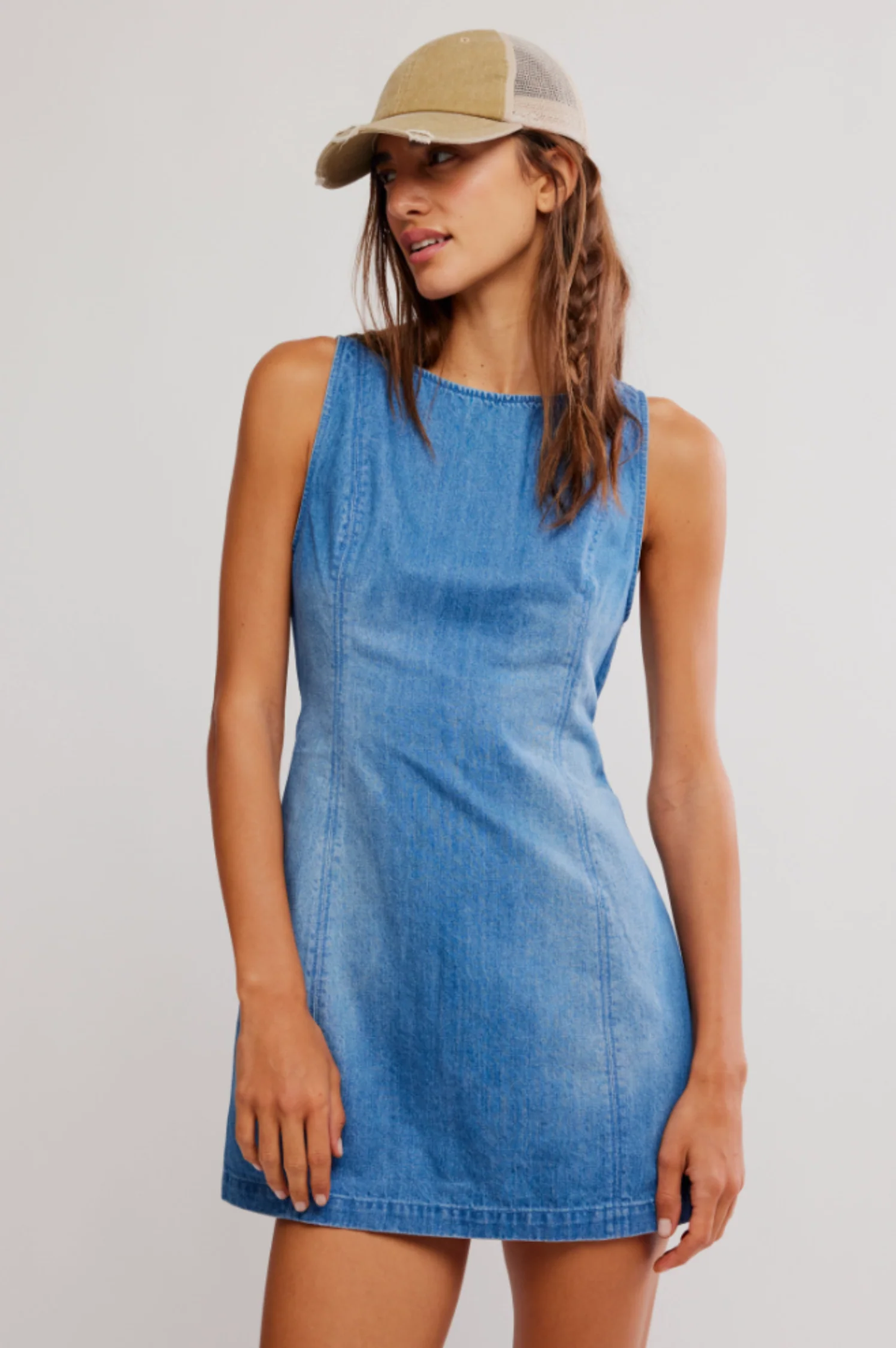 Blue Fade Denim Dress