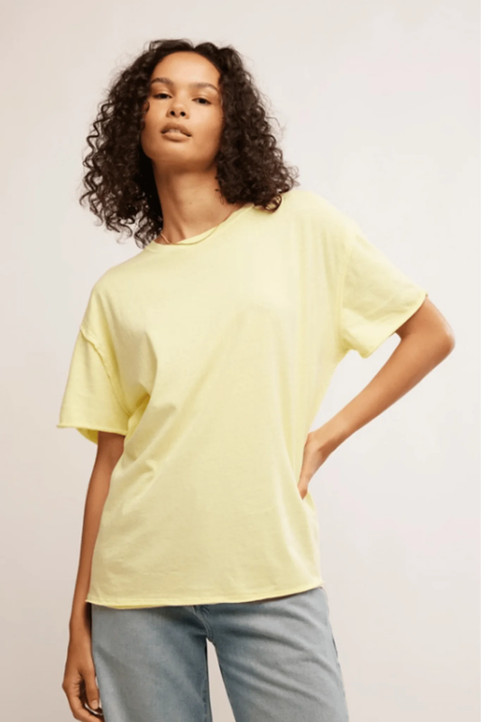 Free People Yellow Tee