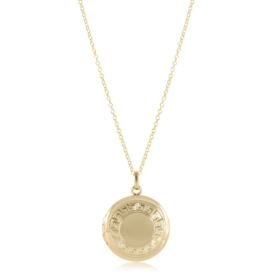 16" Necklace Gold - Cherish Small Gold Locket