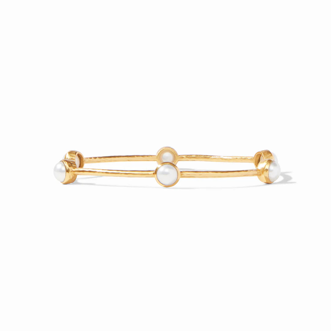 Milano Luxe Bangle - Gold - Pearl Julie Vos