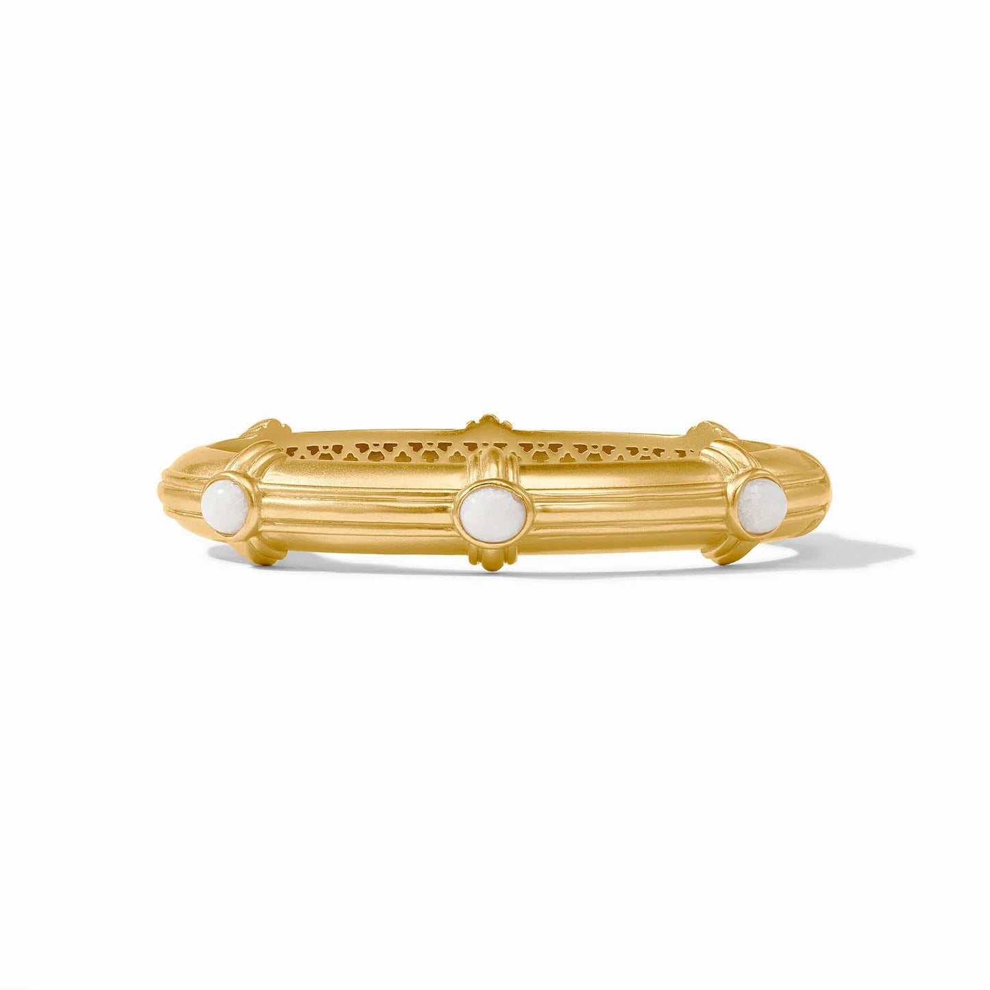 Portofino Stone Hinge Bangle Aqua Jade