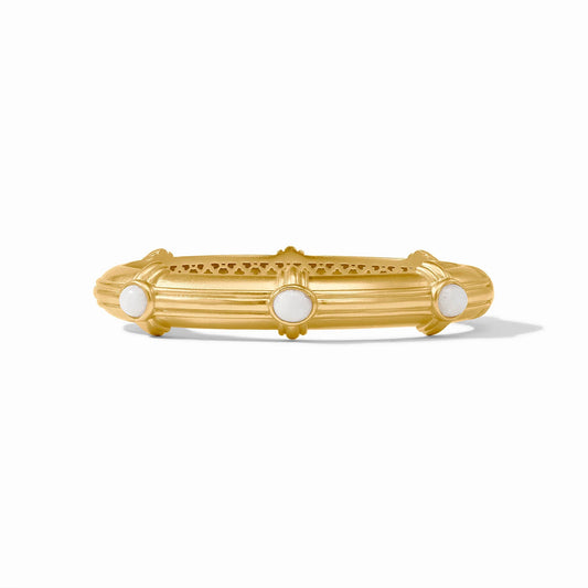Portofino Stone Hinge Bangle Aqua Jade