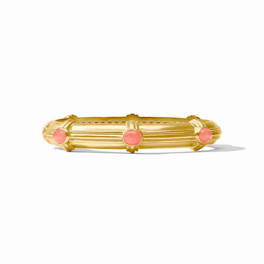 Portofino Stone Hinge Bangle Aqua Jade