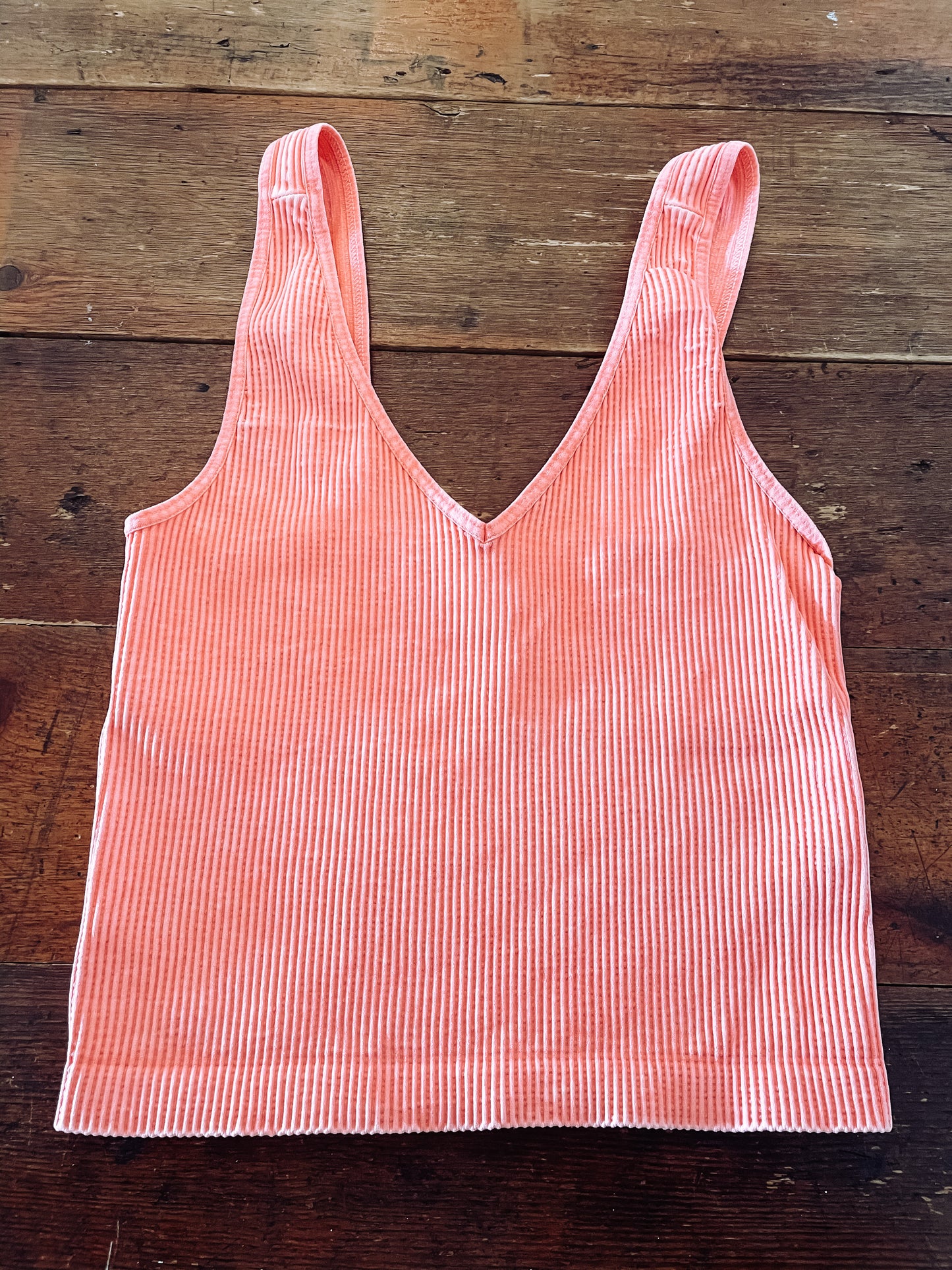 Vintage V Neck Crop Top