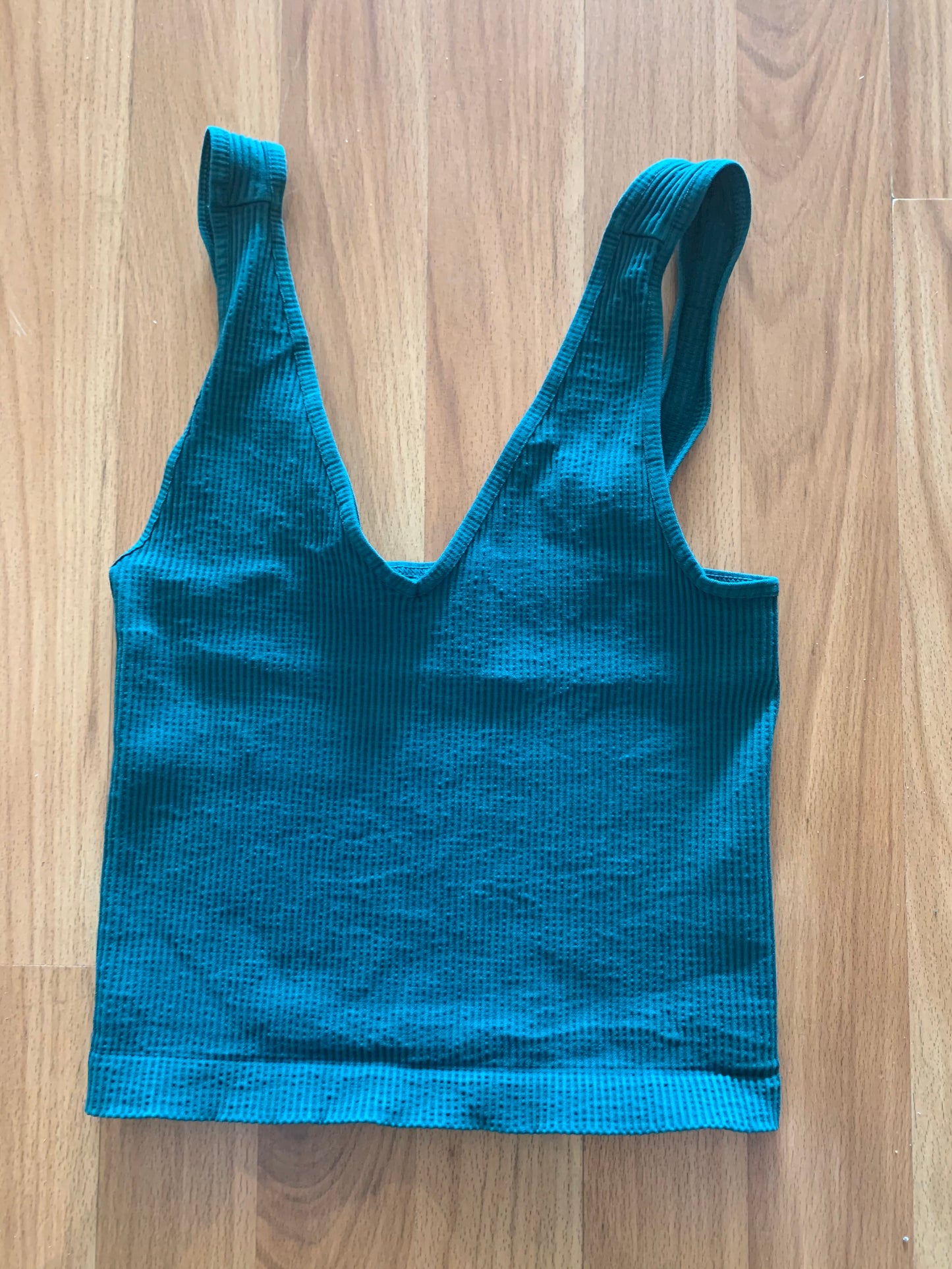 Vintage V Neck Crop Top