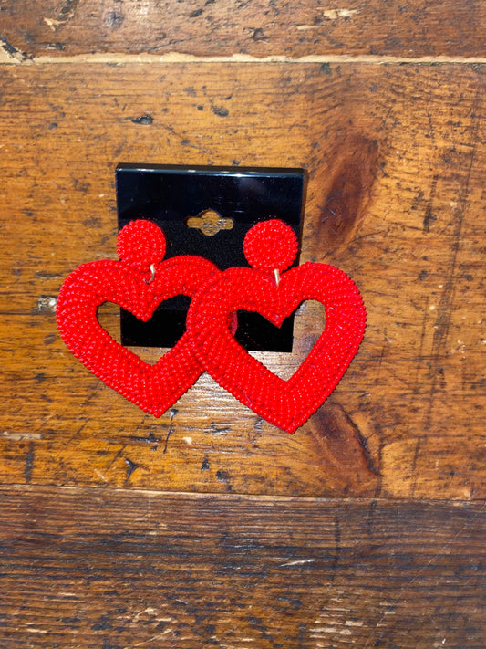 Open Heart Earrings