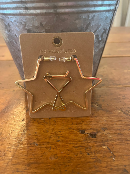 Valerie Gold Star Earrings