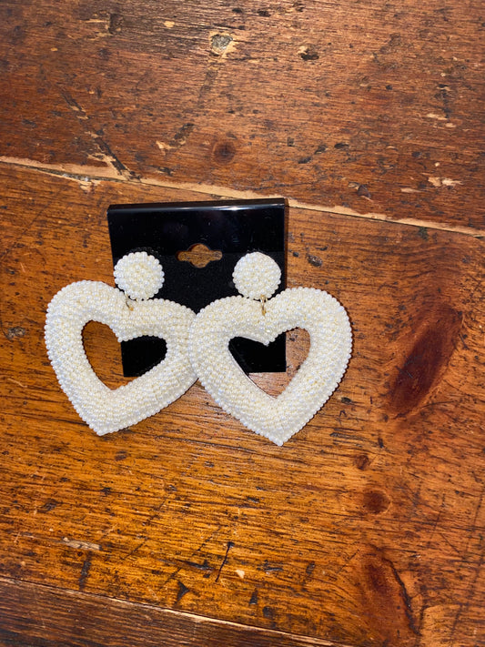 Open Heart Earrings