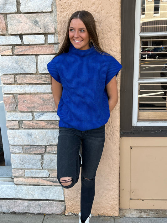 Knitted Turtleneck Top