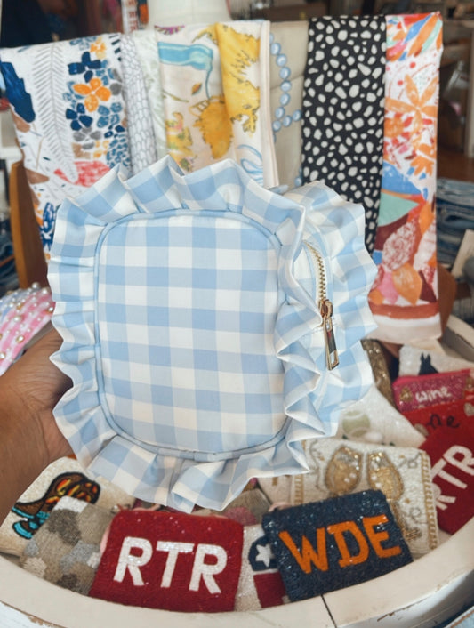 Gingham Small Nylon Bag