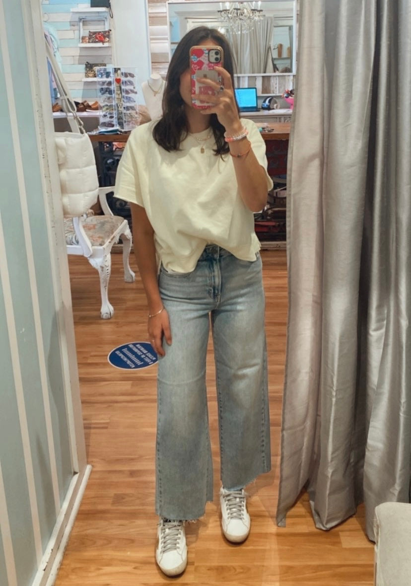 Nore Wide Leg Crop Jeans