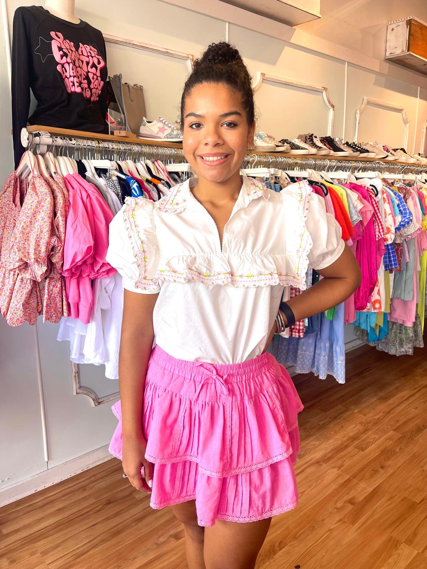 Pink Lace Sugar Skirt