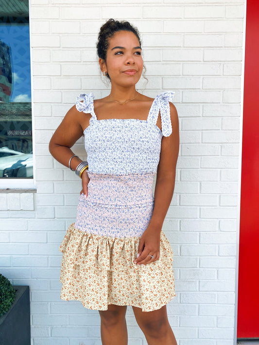 Floral Smocked Dress